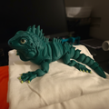 Custom 3D Printed Articulated Iguana Figurine